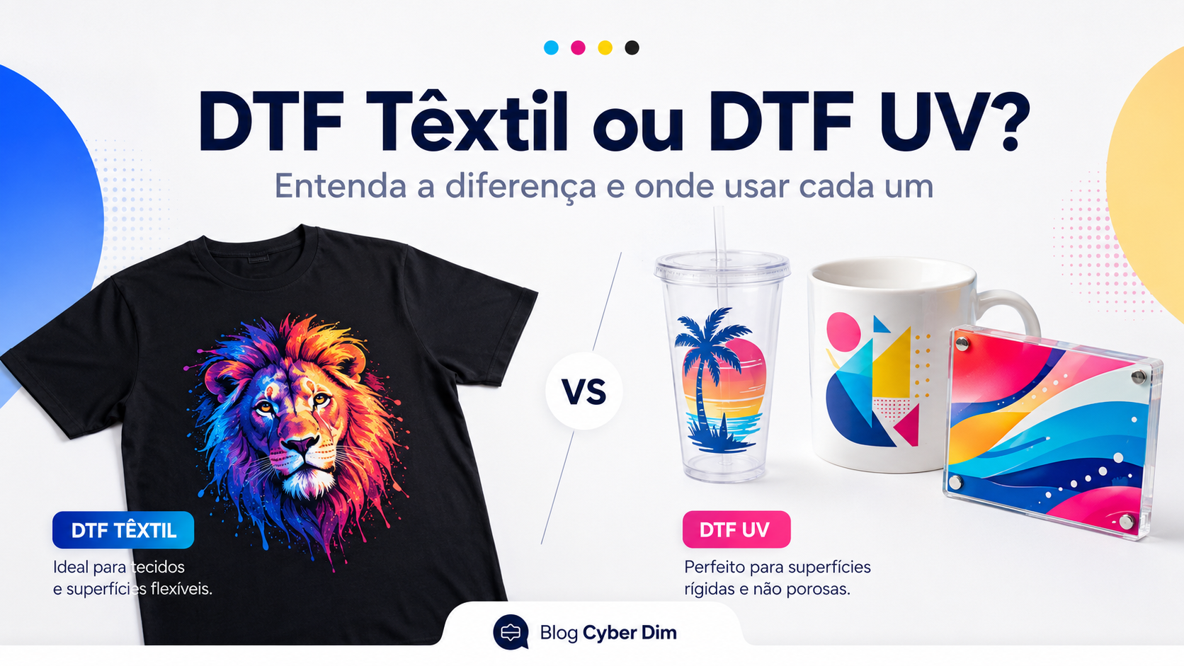 DTF Têxtil e DTF UV: qual a diferença e quando usar cada um?